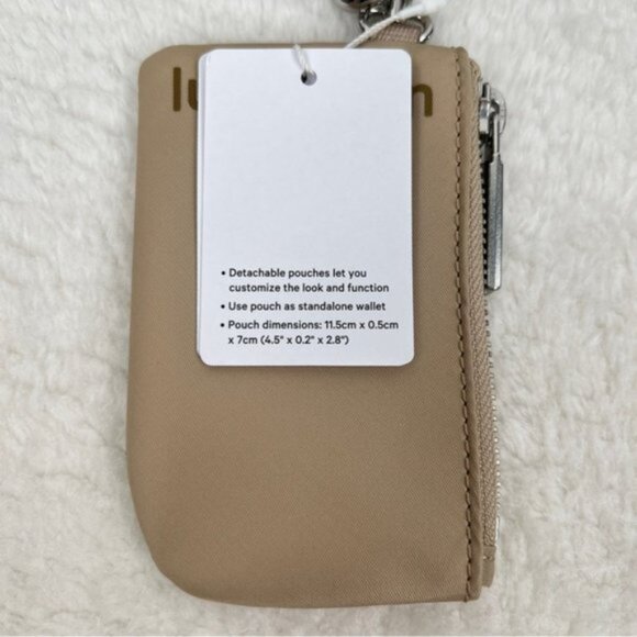 RARE! NWT Lululemon Dual Pouch Wristlet *Unisex - Allspice/Trench - Picture 6 of 11